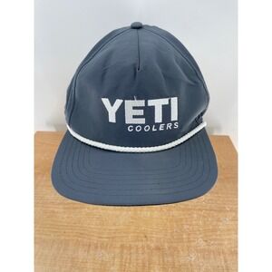 YETI Coolers Gray Rope Hat Snapback Adjustable Outdoors Fishing Cap
